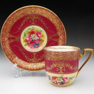 ROYAL WORCESTER ロイヤルウースター 金彩ジュール枝文 カップ