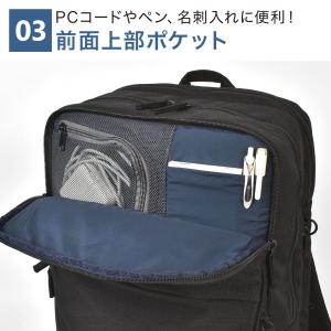 ビジネスリュック メンズ 薄型 大容量 撥水 ...の詳細画像4
