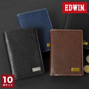 二つ折り財布 メンズ 縦型 EDWIN エドウィ...の商品画像