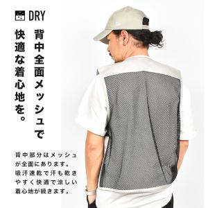 メッシュベスト 夏用 メンズ レディース 男女...の詳細画像4