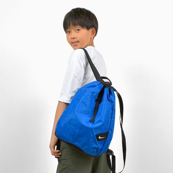 プールバッグ NIKE ナップサック 2ルーム 1994020 010 ブルー 青 14L キッズ ...
