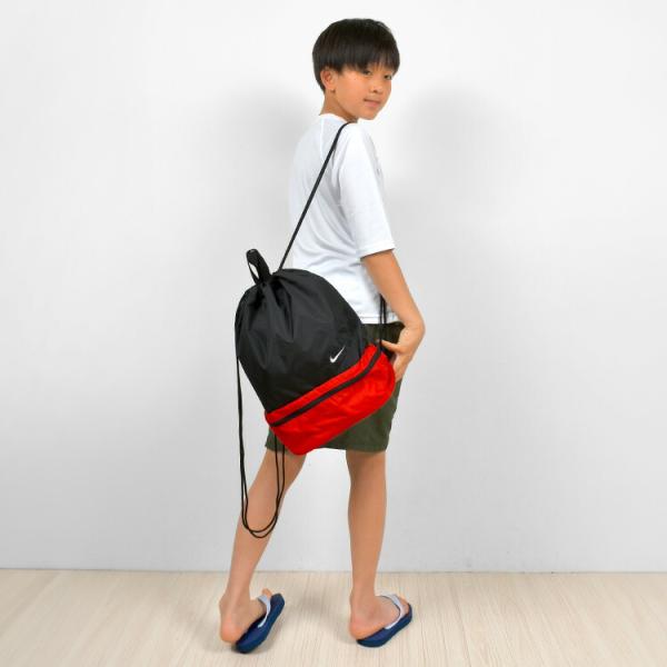 プールバッグ NIKE ナップサック 2ルーム 1994021 009 ブラック 黒 14L キッズ...