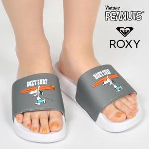 サンダル レディース スヌーピー ROXY PEANUTS SLIPPY RSD222512 ロキシー キッズ シャワーサンダル 23cm 24cm 25cm スリッパ おしゃれ 黒 ブラック グレー 鞄｜tis