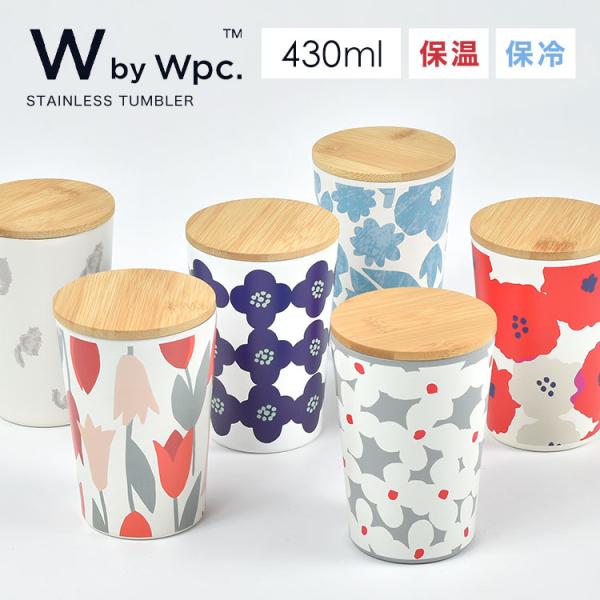 タンブラー 蓋付き 保温 保冷 wpc 2way ステンレス 430ml かわいい おしゃれ コップ...