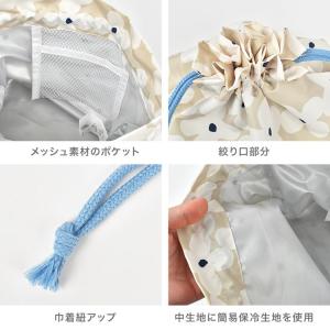 wpc お弁当袋 保冷 巾着 おしゃれ 花柄 ...の詳細画像5
