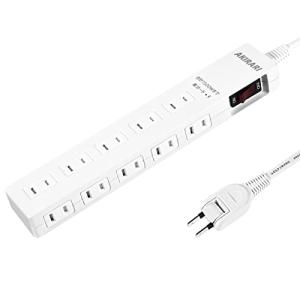 電源タップ ブラック色 コンセント 電源コンセント