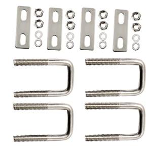 Uボルト、4セット40mm（1.6 ）内幅コの字型ボルト、304ステンレス鋼スクエアM6