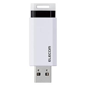 エレコム USBメモリ/USB3.1 Gen1/ノック式/オートリターン機能/32GB/ホワイト