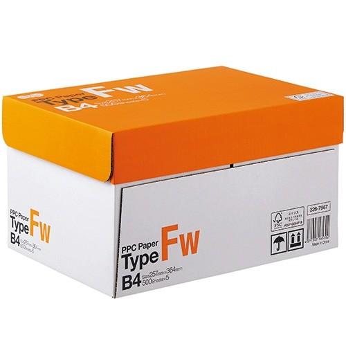 コピー用紙  人気の　高白色   タイプＦＷ  Ｂ４判 １箱２，５００枚