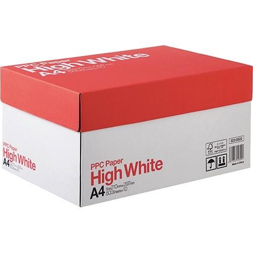 コピー用紙 人気の　高白色  タイプＨｉｇｈＷｈｉｔｅ  Ａ４　５，０００枚入り