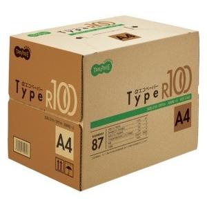 再生紙 コピー用紙 タイプＲ１００ Ａ４判 1箱２，５００枚