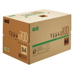 再生紙 コピー用紙 タイプＲ１００ Ｂ４判 1箱５００枚×５冊　２，５００枚
