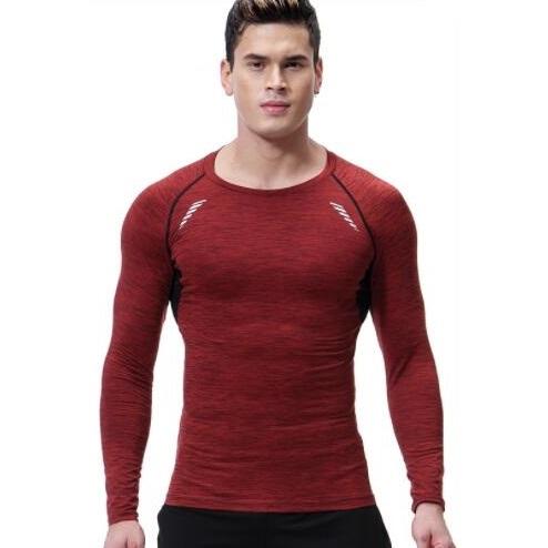 Tシャツ メンズ 長袖 フィットネス トレーニング 伸縮 ジム ランニング スポーツ 筋トレ