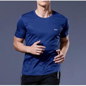 メンズ ランニングTシャツ スリムフィット 速乾 半袖 ジョギング トレーニング