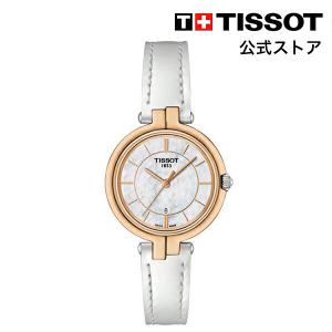 ティソ 公式 レディース 腕時計 TISSOT フラミンゴ クォーツ ホワイト/マザー・オブ・パール...