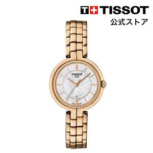 ティソ 公式 レディース 腕時計 TISSOT フラミンゴ クォーツ ホワイト/マザー・オブ・パール文字盤 ブレスレット  T0942103311101