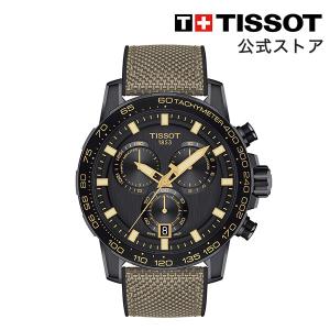 ティソ 公式 メンズ 腕時計 TISSOT スーパースポーツ クロノ ブラック文字盤 テキスタイルストラップ T1256173705101