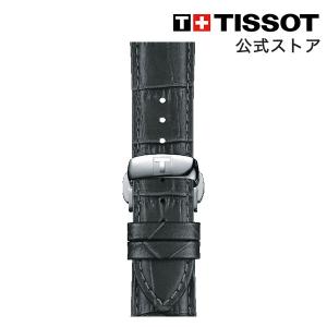 ティソ 公式 腕時計ベルト TISSOT グレー レザーストラップ 21MM T852045750