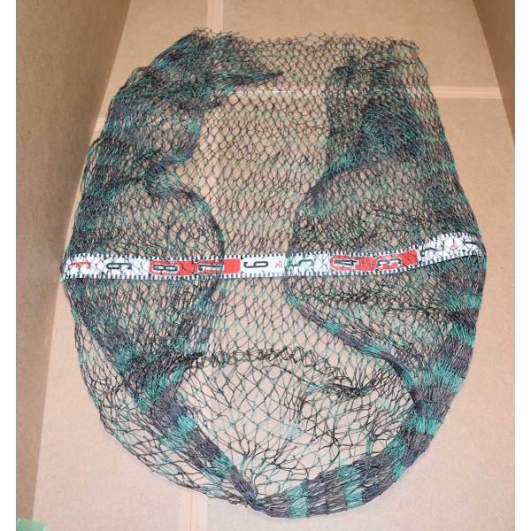 超大物 120cm玉枠専用 PE20号 手編み 迷彩柄 タモ網