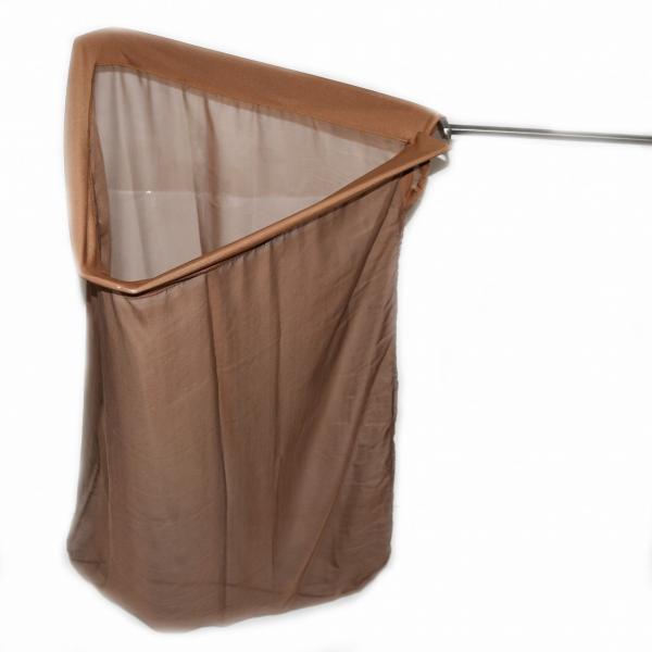 昆虫採集 遠征用 コンパクト 三つ折り 64チタン 60cm 玉枠 + 70cm捕虫網セット