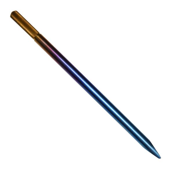 64チタンピトン 陽極酸化 長さ40cm 直径Φ16mm ローレット部分 長さ6cm 直径Φ13.5...