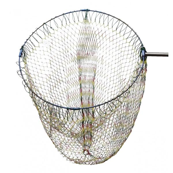 四つ折り 64チタン 50cm 玉枠+PE10号カラフル柄 手編み網セット  陽極酸化で虹色の輝き ...