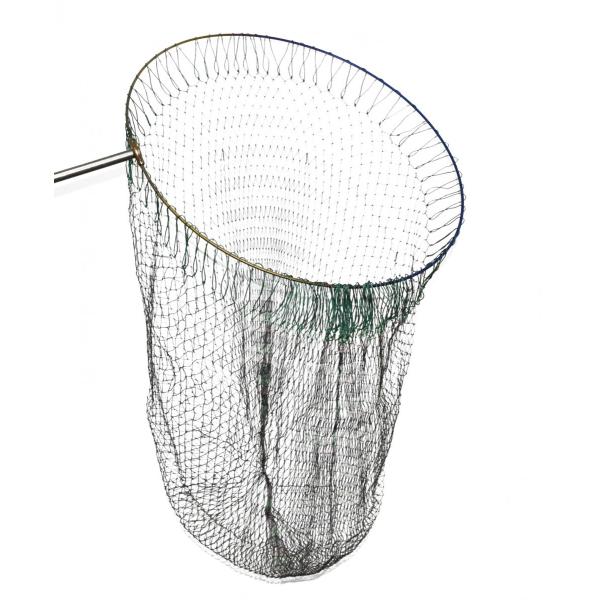 四つ折り 64チタン 50cm 玉枠+PE10号迷彩柄 手編み網セット 陽極酸化で虹色の輝き 縦横折...