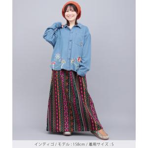 go slow caravan デニムパネル刺...の詳細画像3