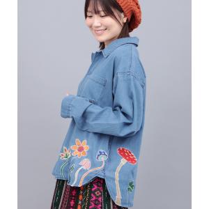 go slow caravan デニムパネル刺...の詳細画像5