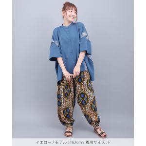 総柄バルーンパンツ / サルエルパンツ ズボン...の詳細画像1