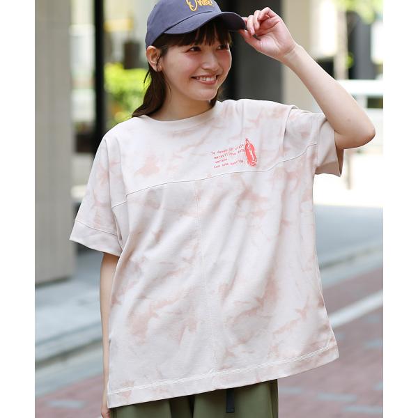 タイダイプリントプルオーバー ／ Tシャツ ティーシャツ トップス カットソー レディース 春 夏 ...