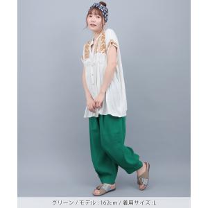 エッグタックパンツ / バルーンパンツ テーパ...の詳細画像3