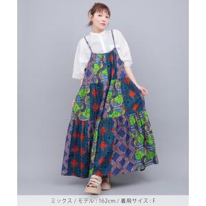 アフリカンパッチキャミソールワンピース / ワ...の詳細画像1