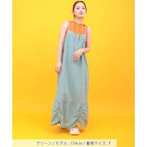 Orale! バブルヘムチェックキャミソールワ...の詳細画像3