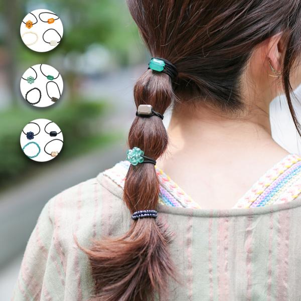 ヘアゴム 髪留め 髪飾り  ヘアーアクセサリー レディース 春 夏 おしゃれ かわいい セット 細ゴ...