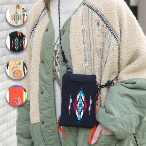 モチーフ刺繍スマホショルダーポーチ ／ マルチショルダー サコッシュ 男女兼用 財布 斜め掛け 小銭入れ カードケース ルチャ レディース メンズ zmscba7004｜titicaca-y