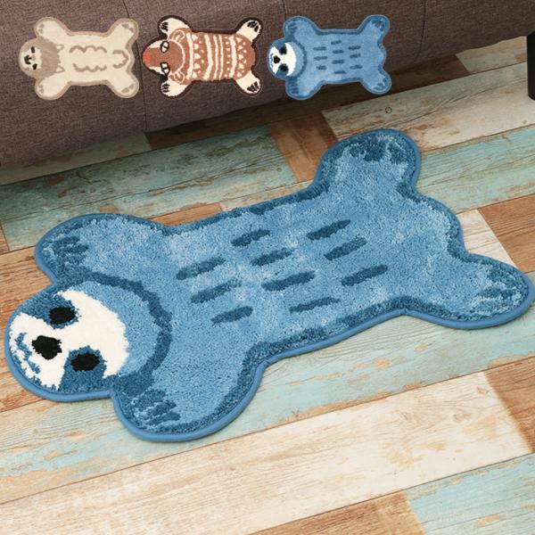 アミーゴバンザイマット ／ 63×44cm 小さめマット アニマル 動物 かわいい 足元マット 子供...