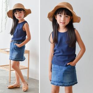 タンクトップ キッズ 子供服 綿100% 無地...の詳細画像4