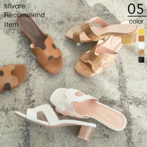 シューズ レディース 靴 サンダル スクエアトゥ ヒール チャンキーヒール シンプル スクエアトゥヒールサンダル