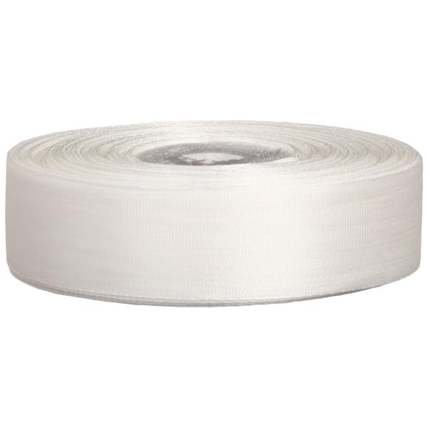 マミー商事 小白リボン 24mm幅 約28m巻 Col.1 白
