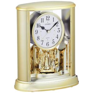 シチズン 置き時計 アナログ サルーン 金色 CITIZEN 4SG724-018｜tjd-shop