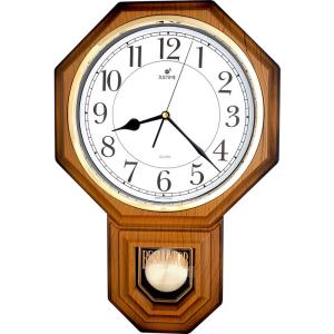 JUSTIME スクールハウス 振り子時計 掛け時計 振り子付き チャイミング ウェストミンスター メロディー付き 壁掛け時計 柱時計 かけ｜tjd-shop