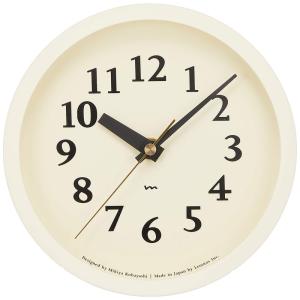 レムノス 置き時計 電波時計 アイボリー エムクロック m clock MK14-04 IV Lemnos｜tjd-shop