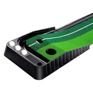 Mibril パターマット ゴルフ練習パット パッティングマット スイング練習 自動返球 人工芝 パター技術向上 折り畳み 収納しやすい(幅｜tjd-shop