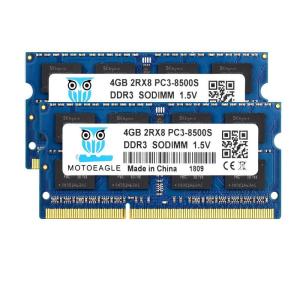 Motoeagle PC3-8500 DDR3 1066Mhz 4GB×2枚 1.5VノートPC用メモリ204Pin CL7 Non-ECC