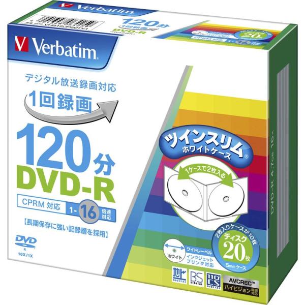 バーベイタムジャパン(Verbatim Japan) 1回録画用 DVD-R CPRM 120分 2...