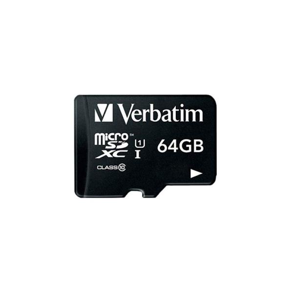 Verbatim バーベイタム microSDXCカード 64GB UHS-1 U1 Class10...