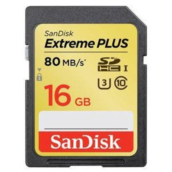 サンディスク SDHCメモリーカード 16GB Class10 UHS-IExtreme PLUS ...
