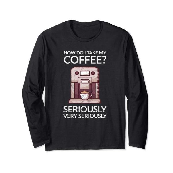 コーヒーメーカー 長袖Tシャツ