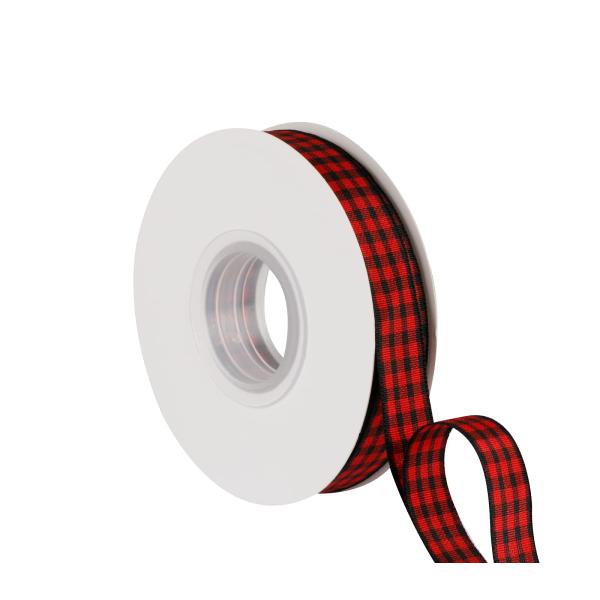 ITIsparkle タータンチェックリボン 幅16mm×22M巻 手芸 服飾 ラッピング ちょう結...